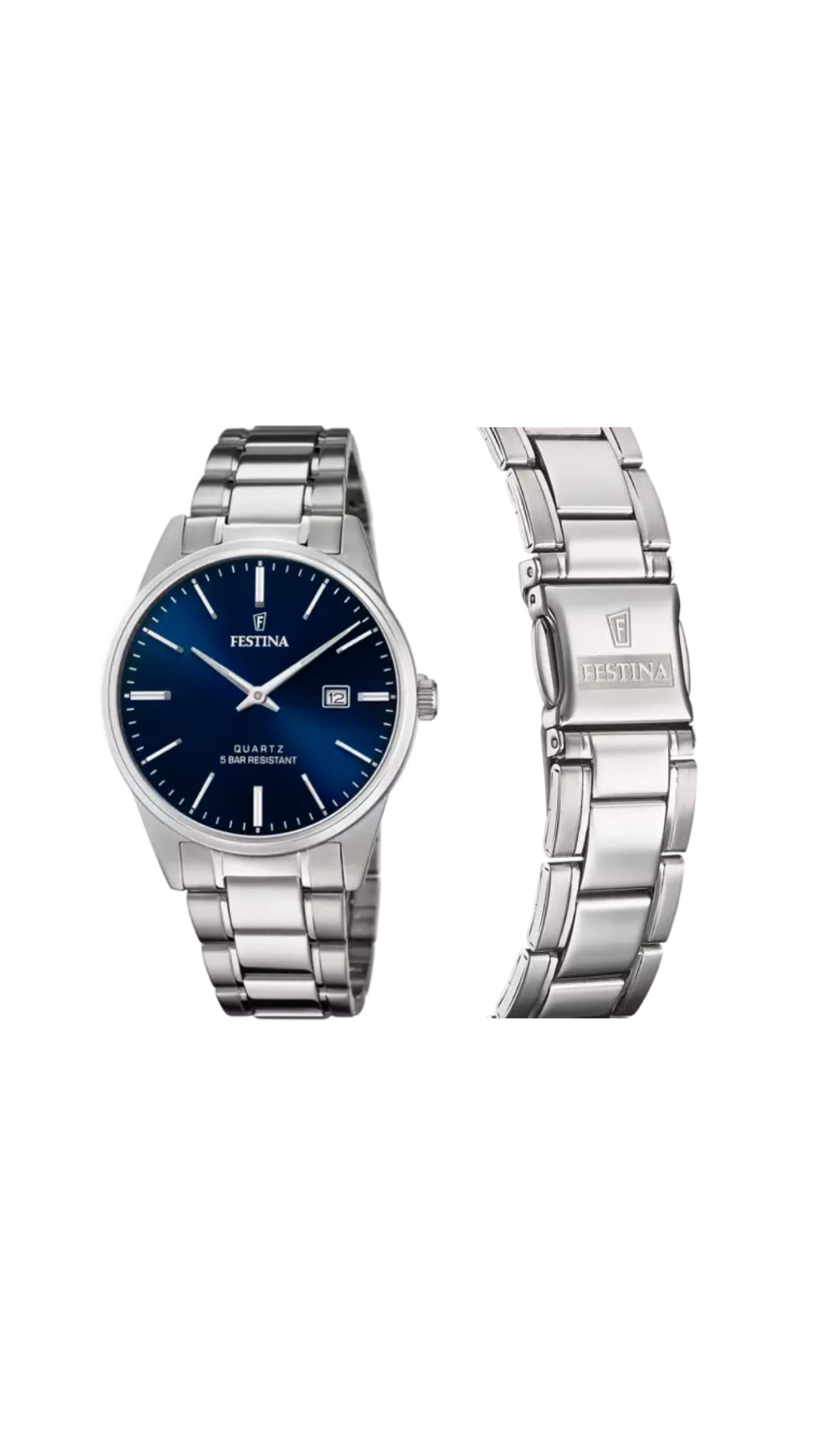 OROLOGIO UOMO FESTINA CLASSICS CINTURINO IN ACCIAIO
