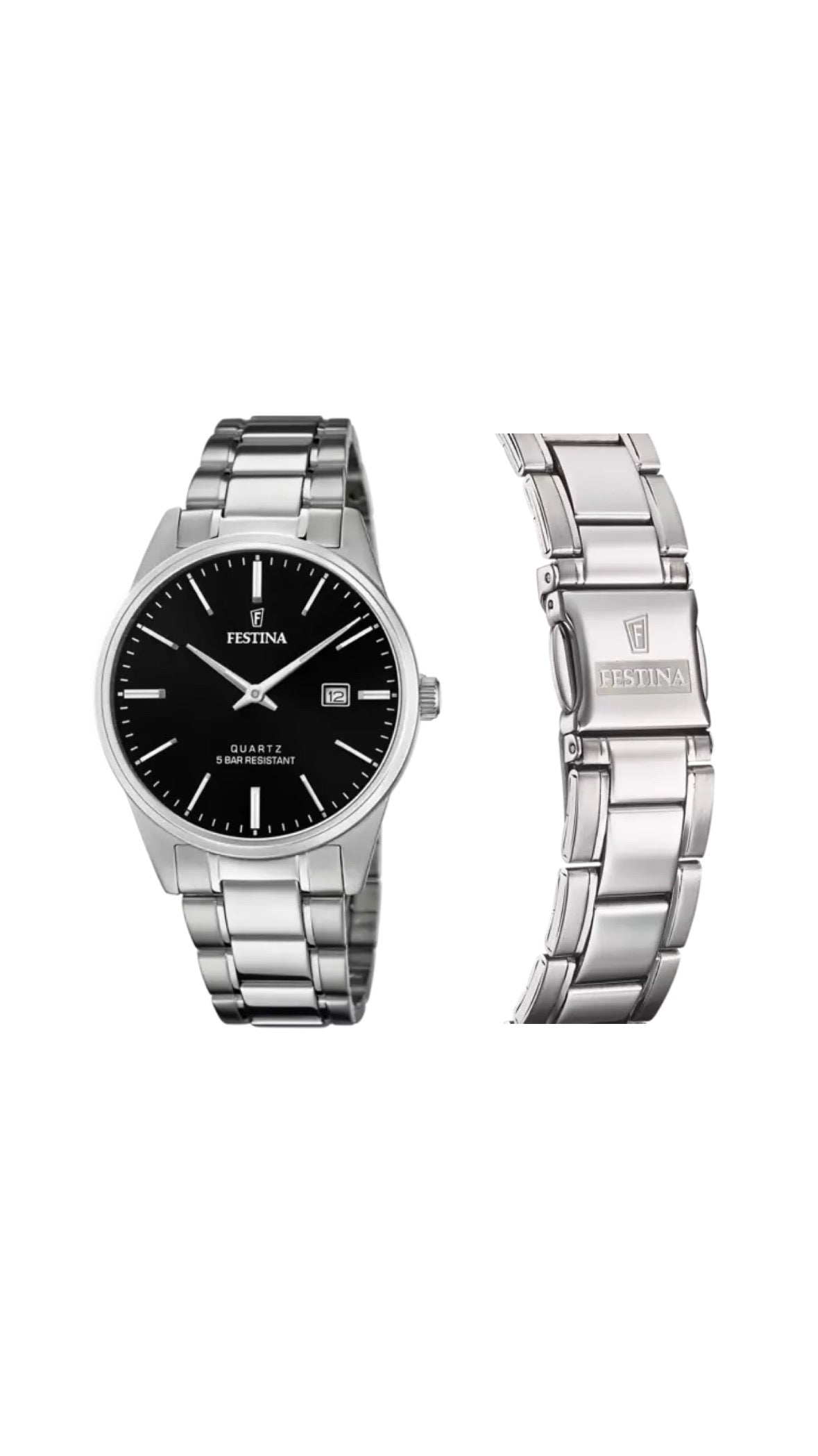 OROLOGIO UOMO FESTINA CLASSICS CINTURINO IN ACCIAIO