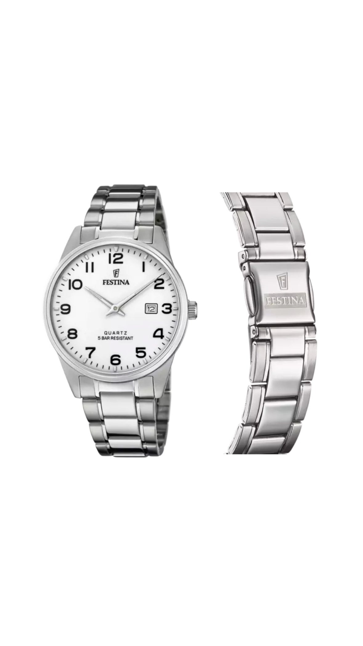 OROLOGIO UOMO FESTINA CLASSICS CINTURINO IN ACCIAIO