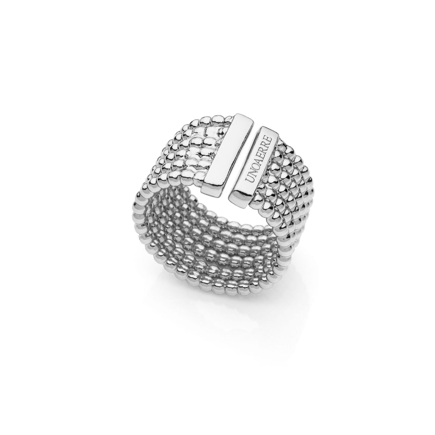 Anello donna a fascia catena a palline