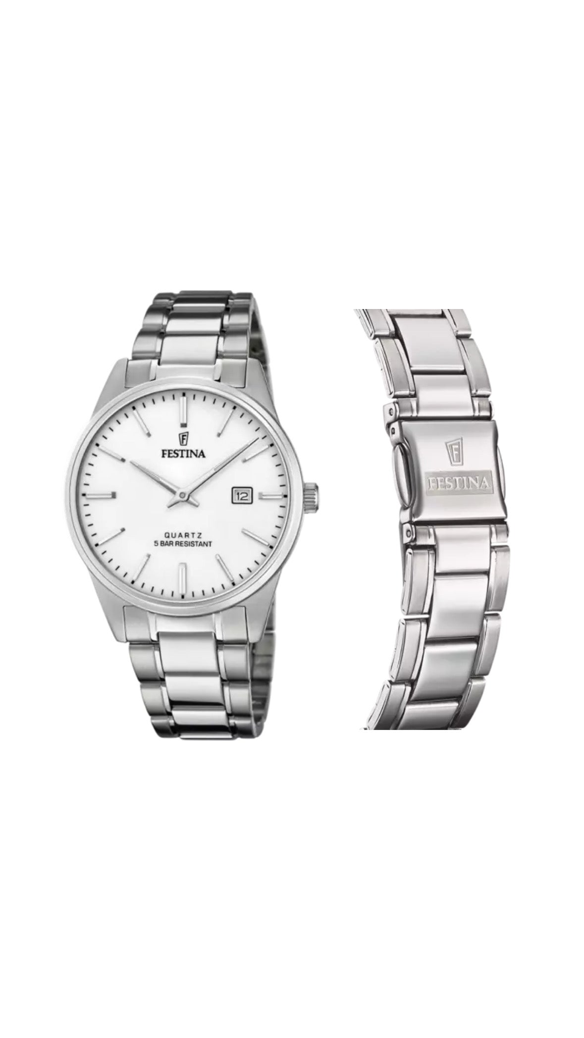 OROLOGIO UOMO FESTINA CLASSICS CINTURINO IN ACCIAIO