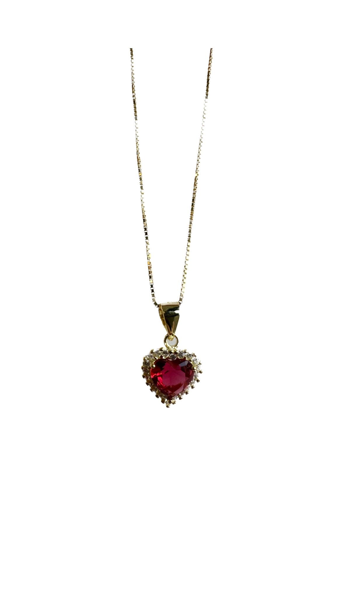 Collana donna red heart
