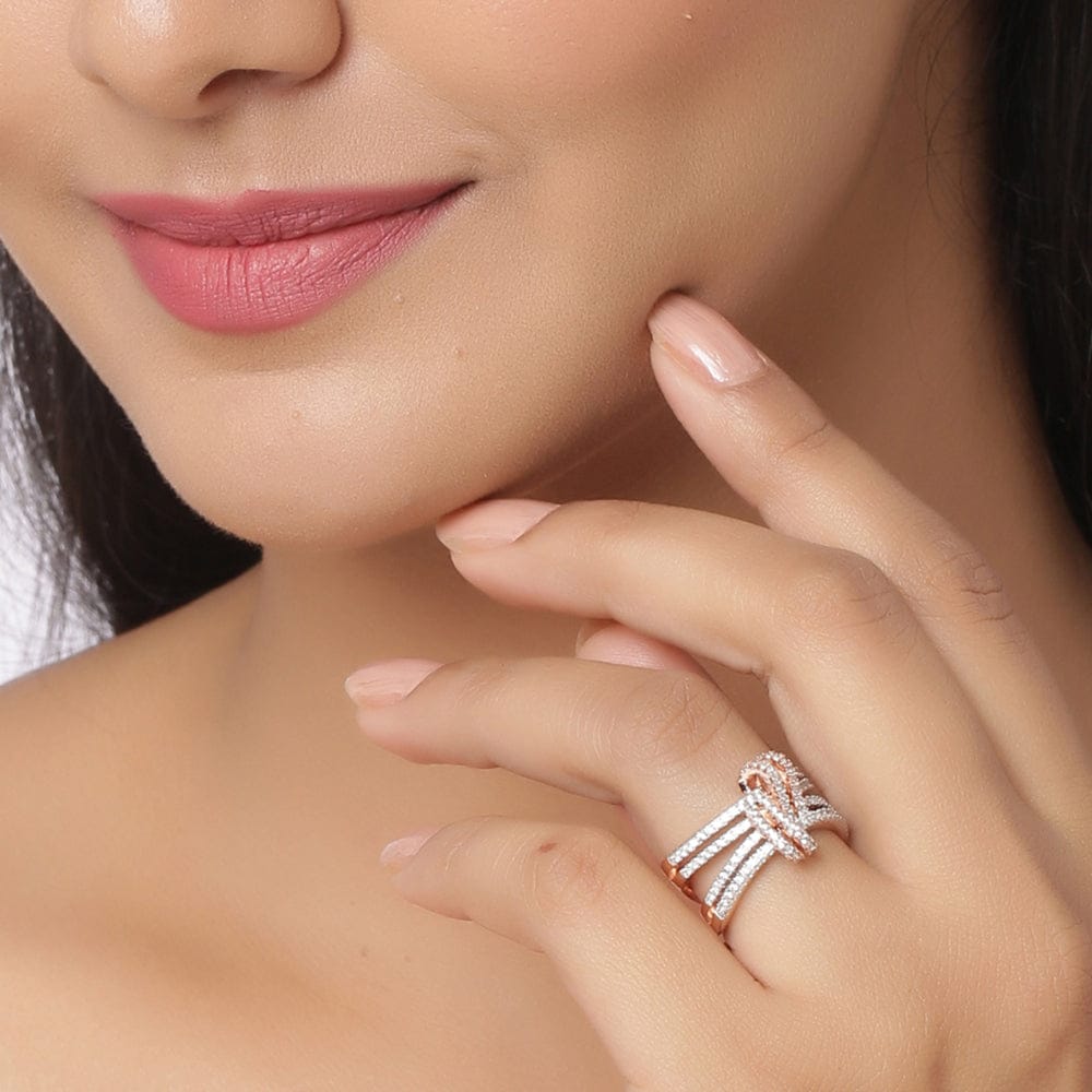 Anello fascia con fiocco